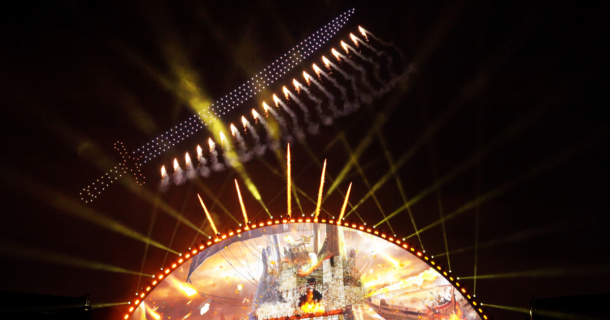 Drone show in honor of the Day of the Conquest of Istanbul