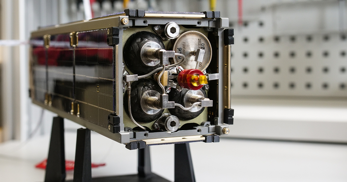 First flight trials of the Geoscan-Edelveis thruster