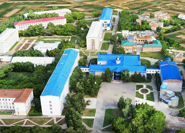3D-модель кампуса Kozybayev University