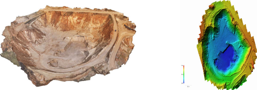 Рисунок 2. Результаты обработки данных аэрофотосъемки в Agisoft Metashape