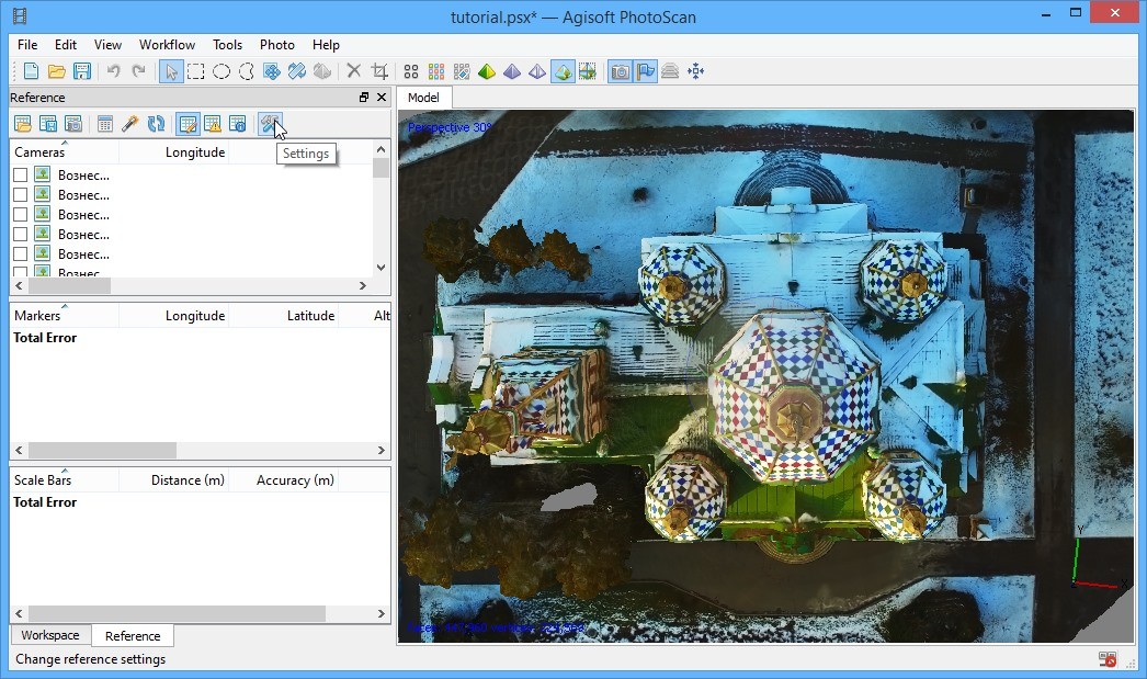 Converting video to georeferenced 3D model - step 4