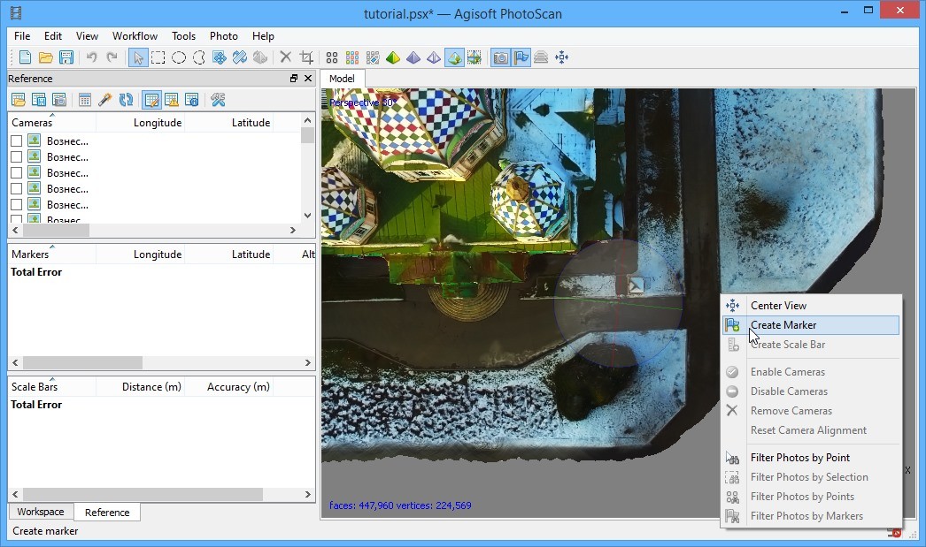 Converting video to georeferenced 3D model - step 4