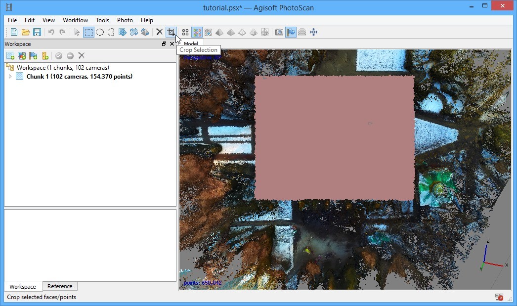 Converting video to georeferenced 3D model - step 3