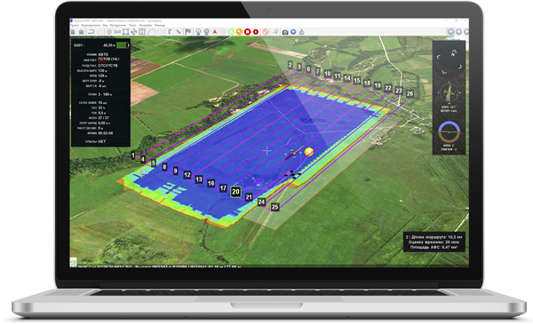 Geoscan Planner на ноутбуке