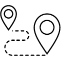 Max. flight route length