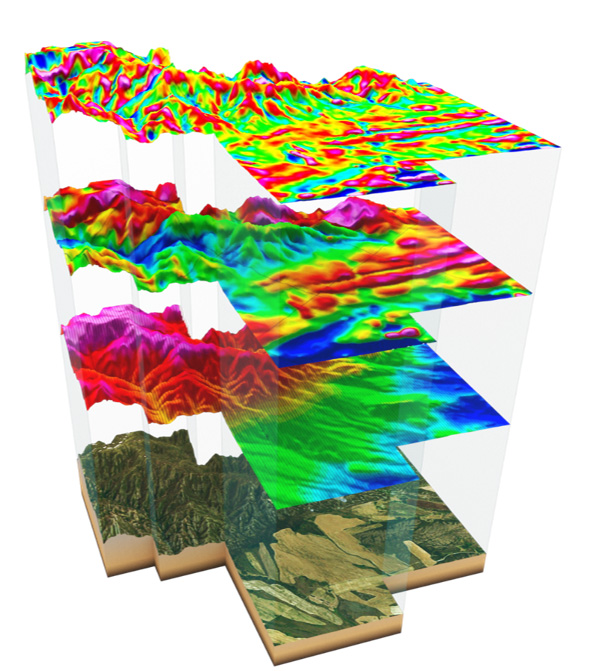 Aeromagnetic survey stages