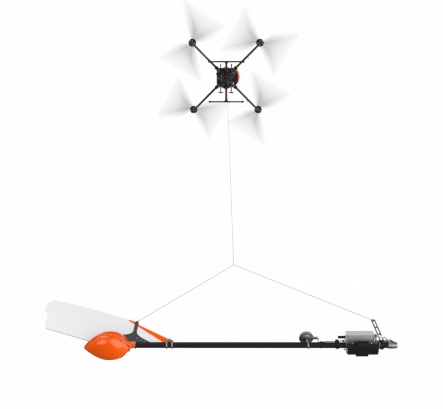 Unmanned magnetic survey with quantum magnetometer